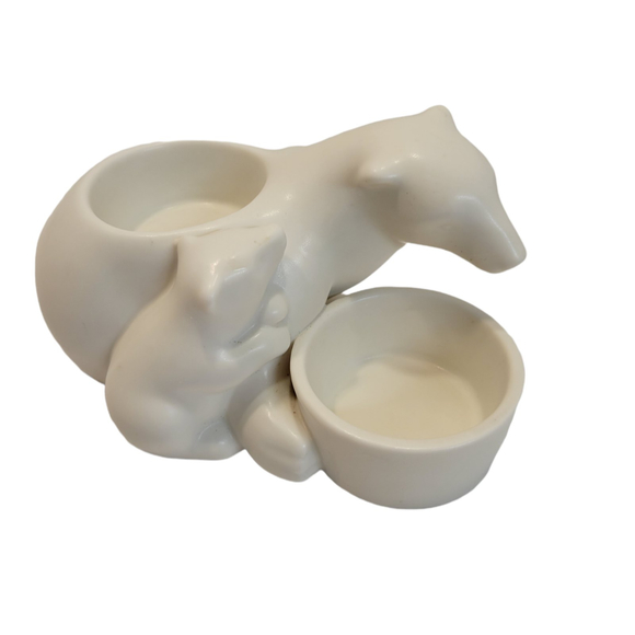 Yankee Candle Company Bear & Cub Double Candle Votive Holder